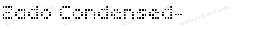 Zado Condensed字体转换